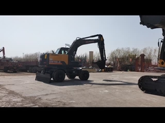 Koparka hydrauliczna DX150W-9 Wysokiej jakości silnik Isuzu 13,52 ton Koparka kołowa